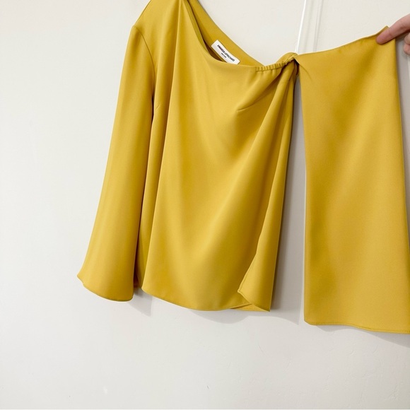 Amanda Uprichard Open Shoulder Asymmetric Off Shoulder Choker Top Blouse - Picture 6 of 12